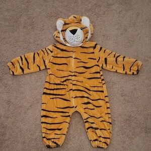 Tiger Striped Kids One Piece Costume